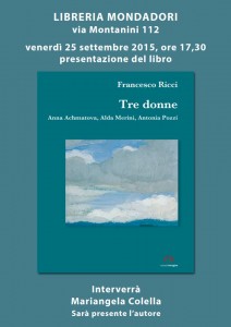 Presentazione del libro Tre Donne di Francesco Ricci